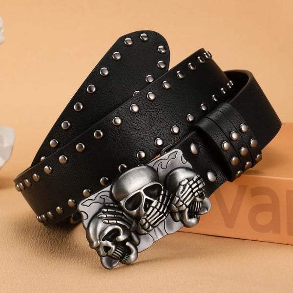 Cinturón unisex estilo goth punk